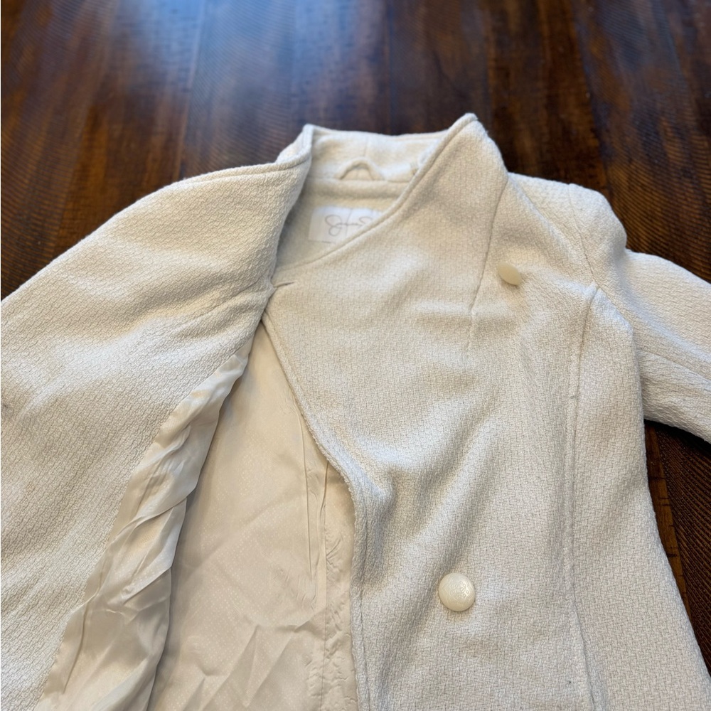 Jessica Simpson Cream Textured Jacket - Picture 4 of 7
